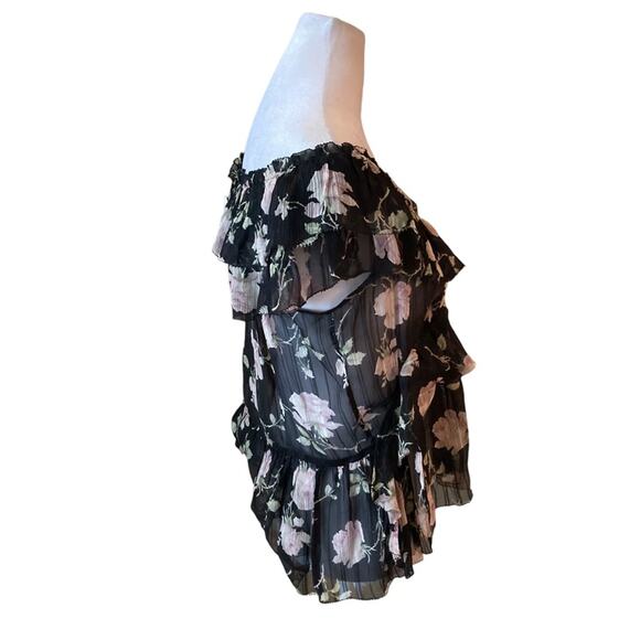 Ulla Johnson Silk Flora Floral Ruffled Georgette Top Size 2 - Picture 5 of 8